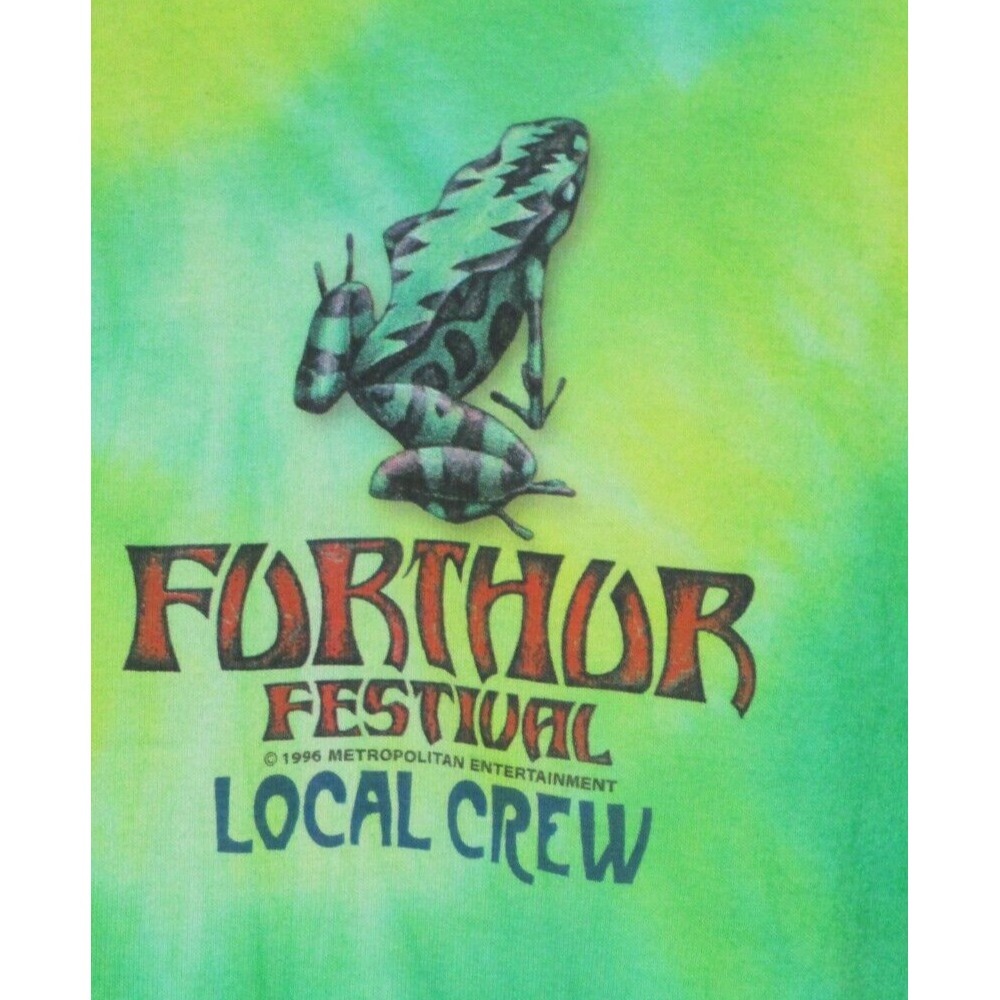 Furthur Festival LOCAL CREW Vintage 1996 Tie Dye Tee XL DEADHEADS - Picture 2 of 8